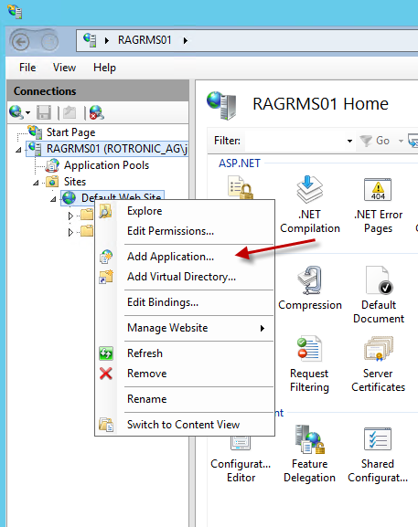 Configure IIS Web Server 2
