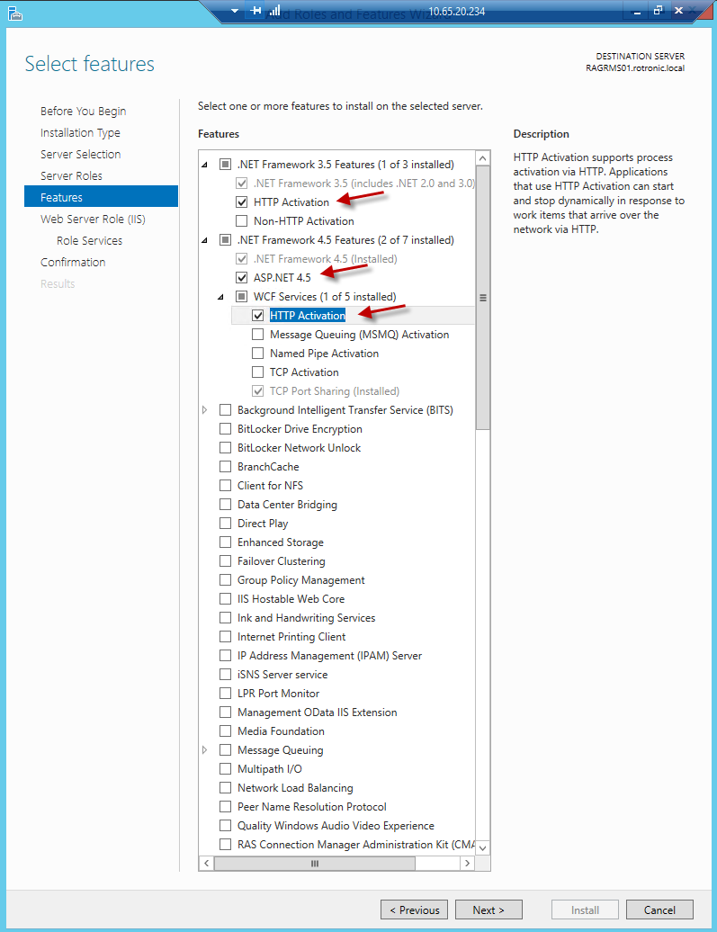 Enable IIS Web Server 6