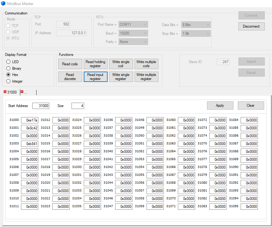 Guidance for MODBUS 9