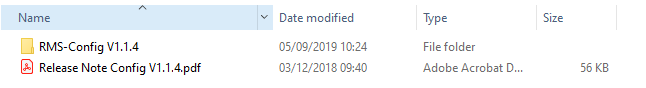 RMS Config installation 1
