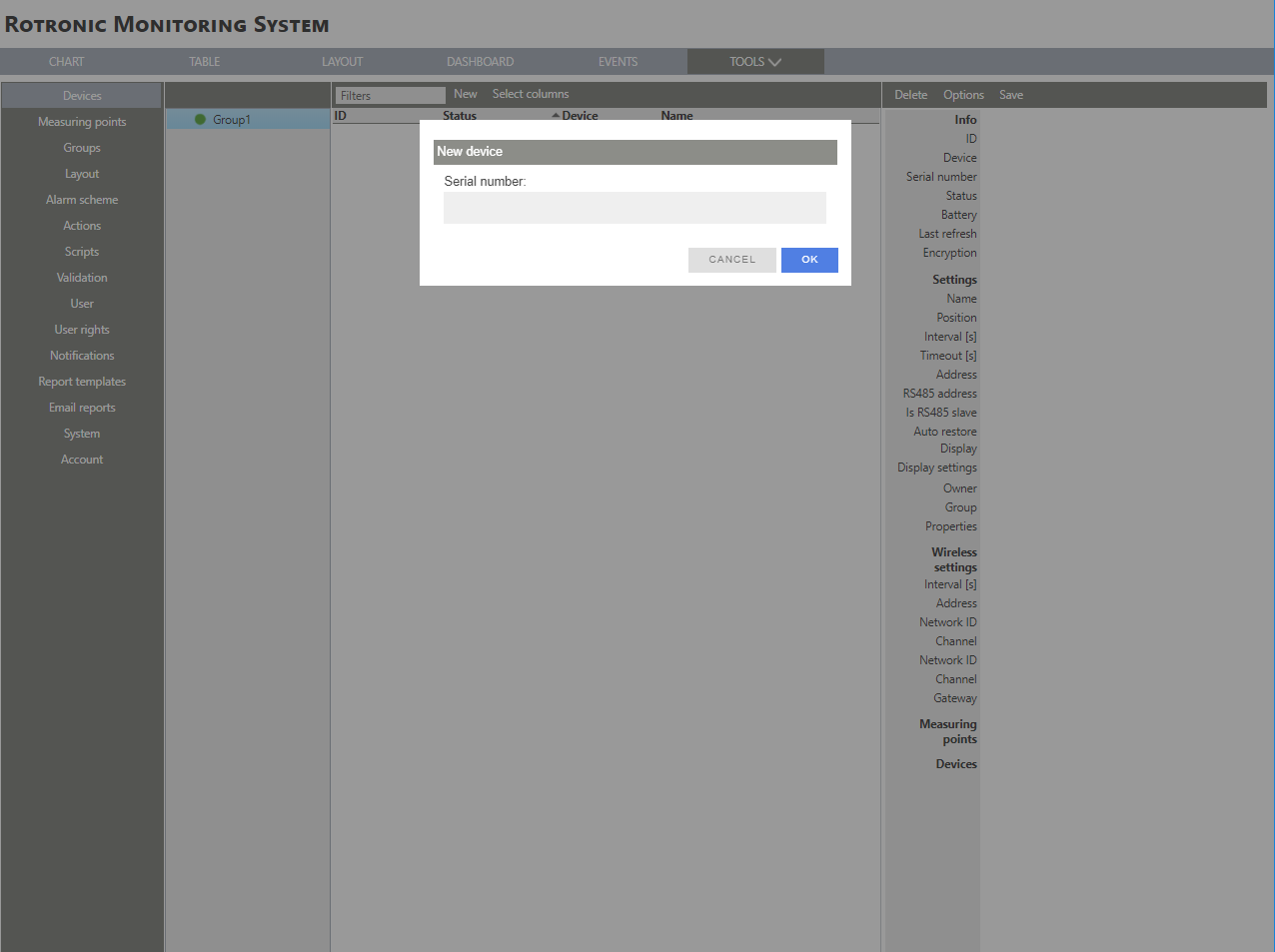 RMS add a device step 3
