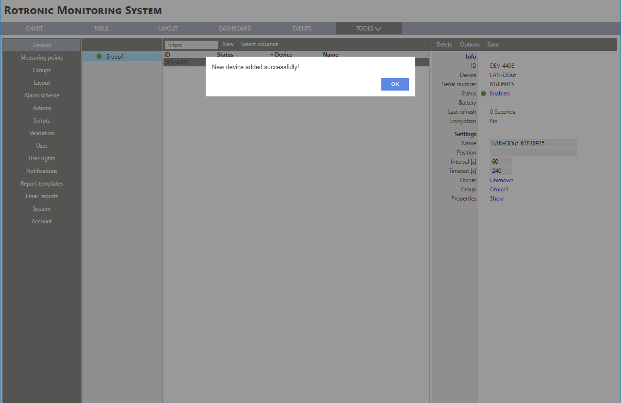 RMS add a device step 6