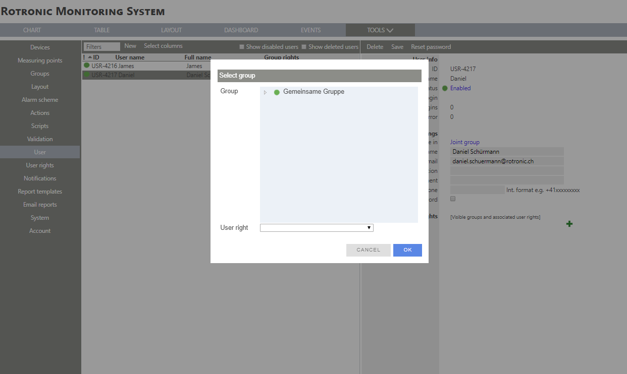 RMS add a user step 5