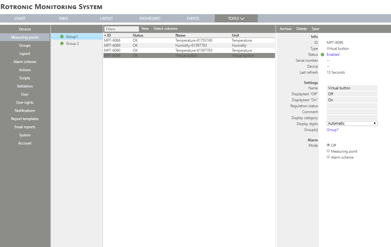 RMS add a virtual button step 5