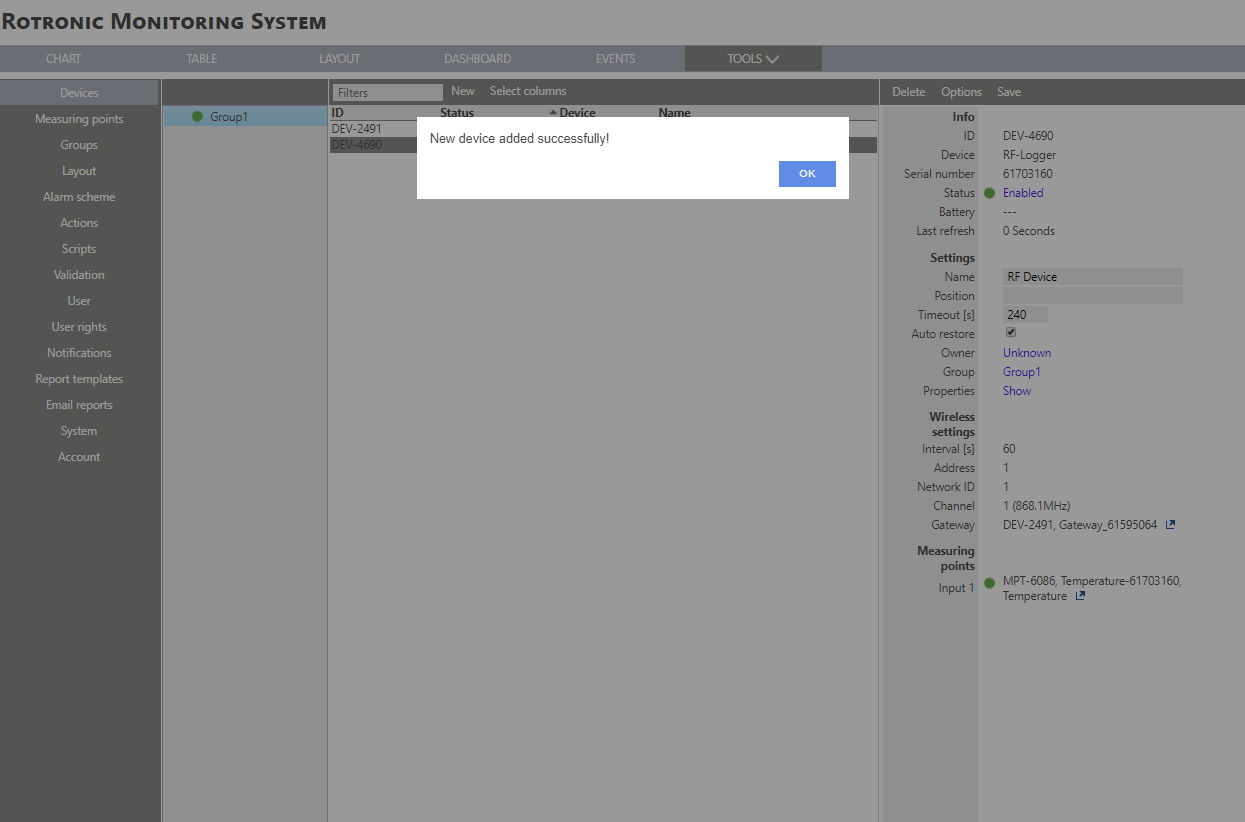 RMS add a wireless device step 4