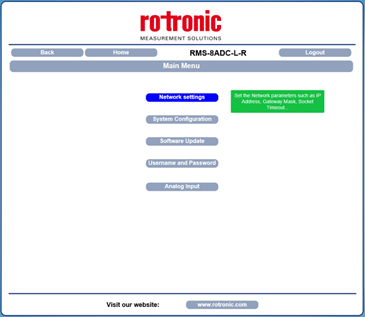 RMS-Converter_main menu-network setting