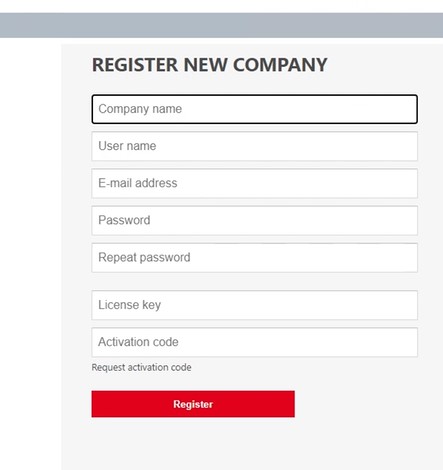 Register onpremis