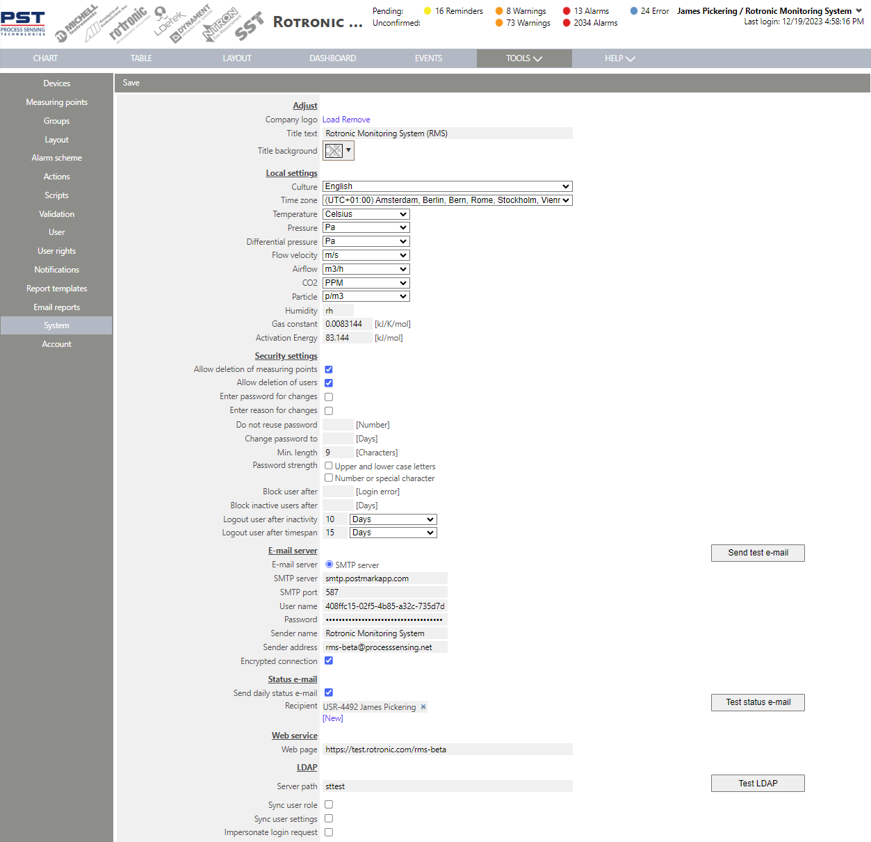 System first page V240
