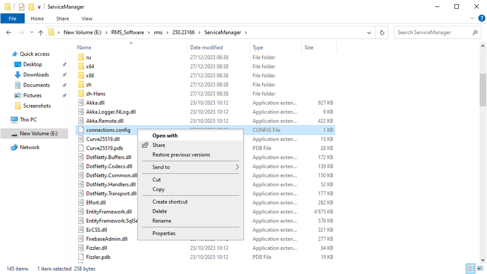 install v250 23