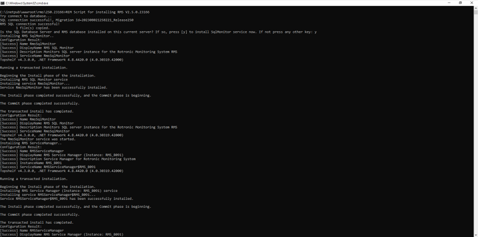 install v250 34