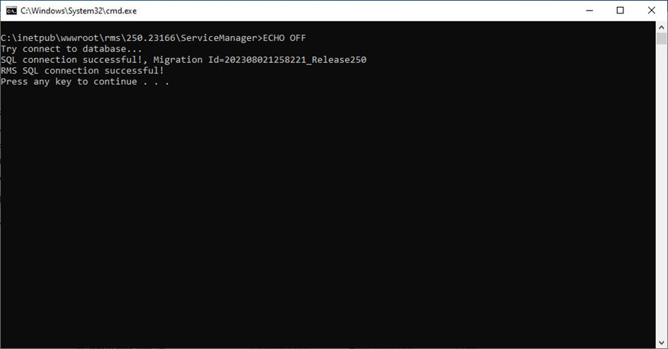 install v250 8