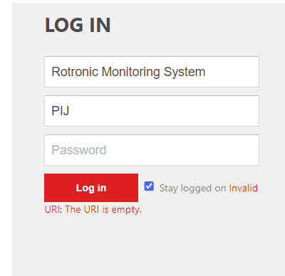 invalid URI_the URI is empty