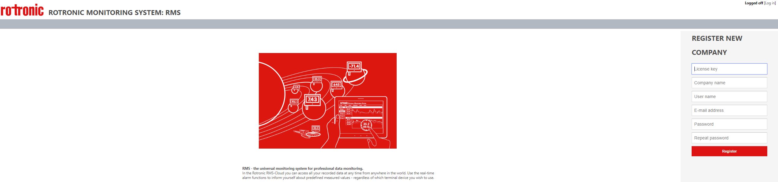register your RMS Cloud