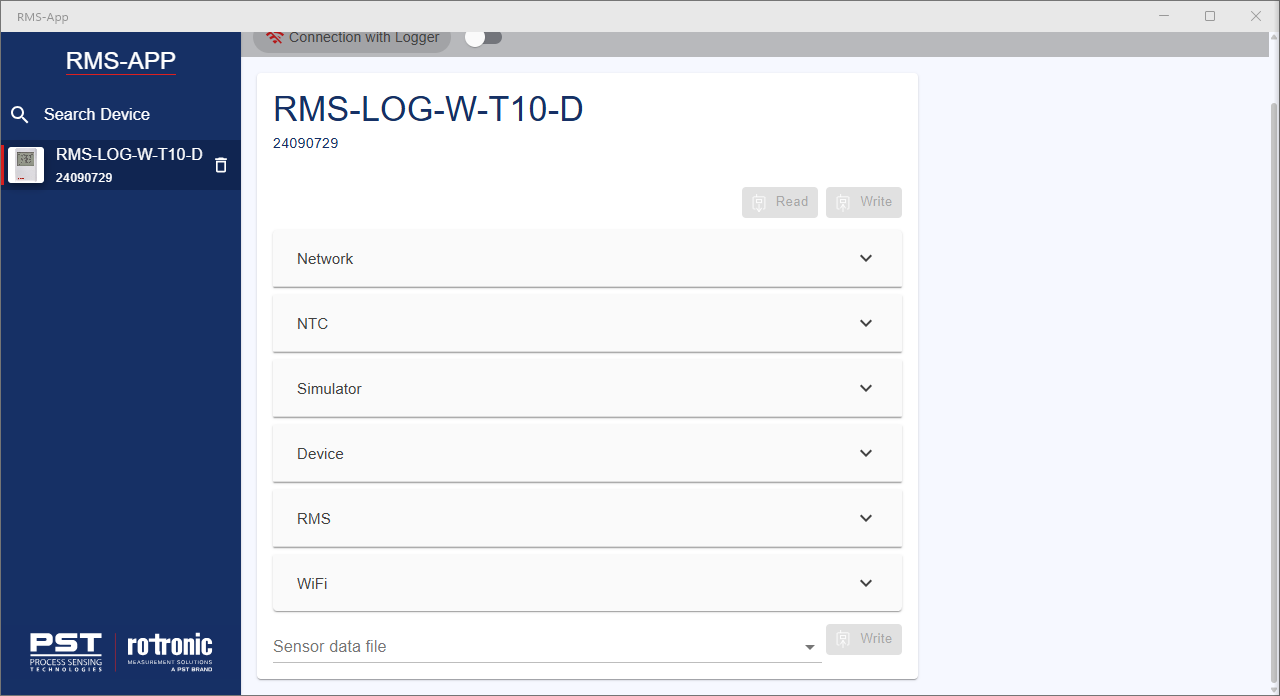 rms-app configuration