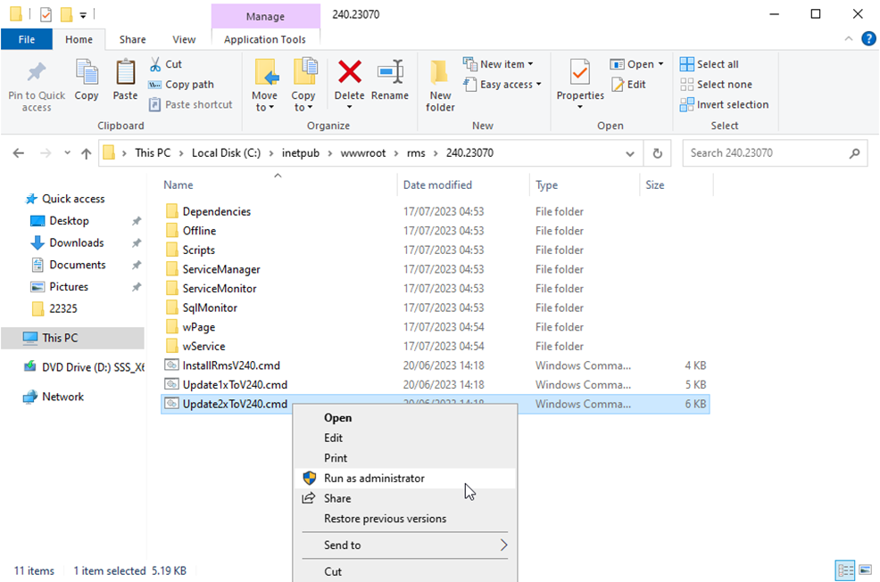 update v240 33
